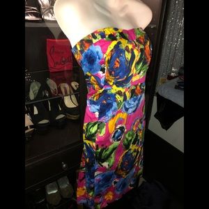 *SOLD* Forever 21 Floral Tub MINI Dress 2XL